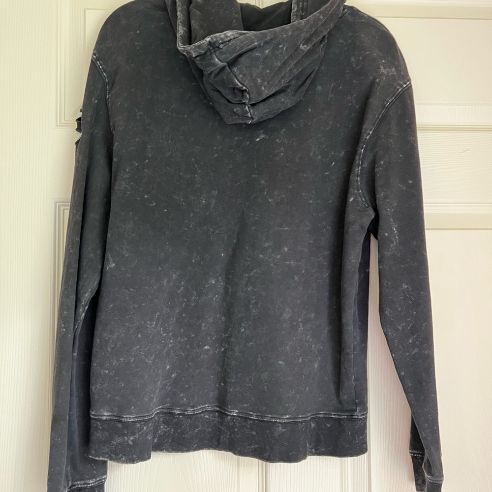 Black destructed hoodie by I Joah in size small